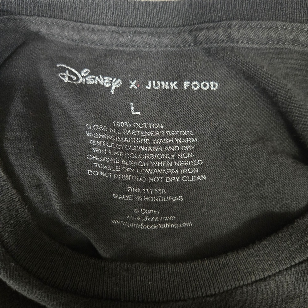 Disney Junk Food Mickey Minnie Lakers T Shirt Black Mens‎ Large Streetwear - Picture 4 of 7